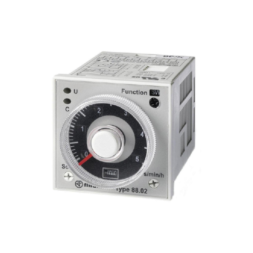 TEMPORIZ.ENCHUF.MULTIF. 2 CONTACTOS 8A BOB 230V AC/DC